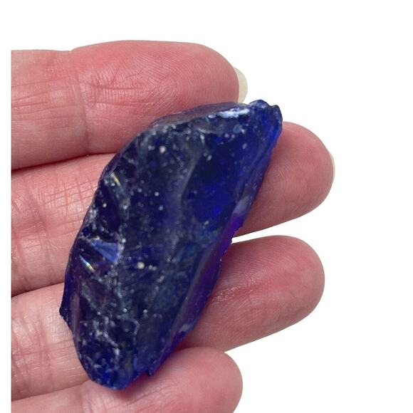 Cobalt Blue Art‎ Glass Cullet Translucent #SM23176 - Picture 4 of 7